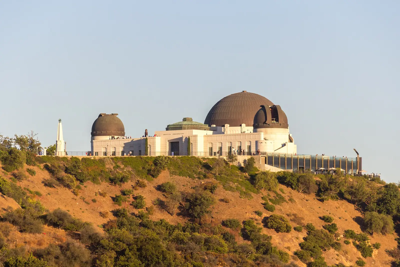 Griffith Observatory on the hillside above Los Angeles